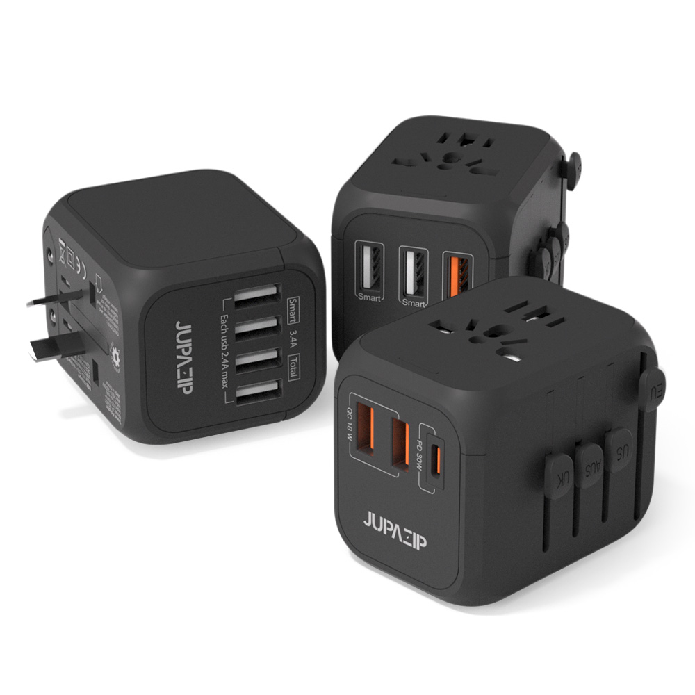 2025.12.24(수)-주파집 여행용 초고속 멀티어댑터 1포트 usb2포트 JU-(PD30W)