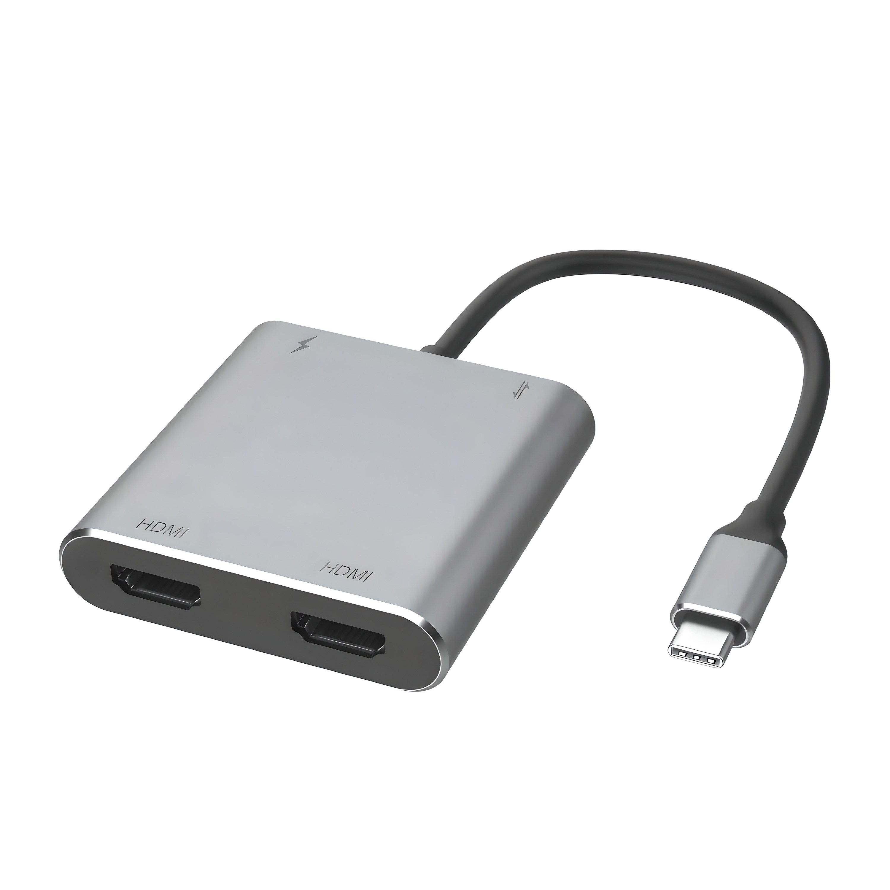 2022.06.26(일)-뉴비아 4in1 듀얼 C 멀티 USB 허브 분배기 그레이 SDC-H2200(Type)