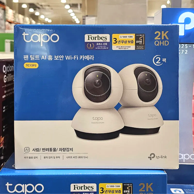 2024.04.26(금)-티피링크 팬 틸트 AI 홈 보안 Wi-Fi 카메라 실내용 Tapo C220