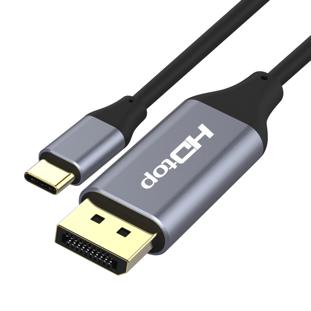 2023.08.24(목)-에이치디탑 USB C타입 TO DP 4K 60Hz 컨버터 케이블 1.8m HT-3C002 혼합색상