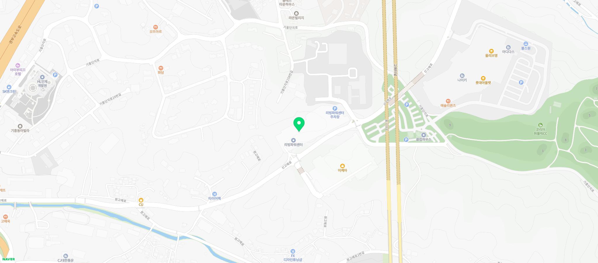 세라젬 웰파크 기흥점 지도