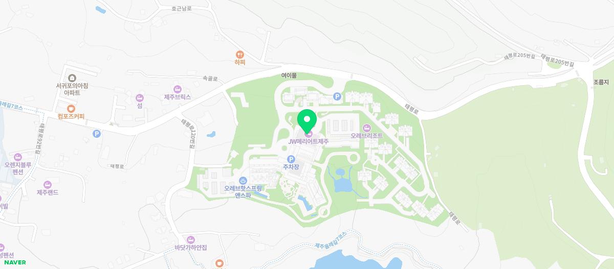 JW메리어트 제주 지도