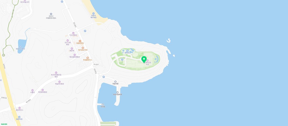 롯데리조트 속초 지도