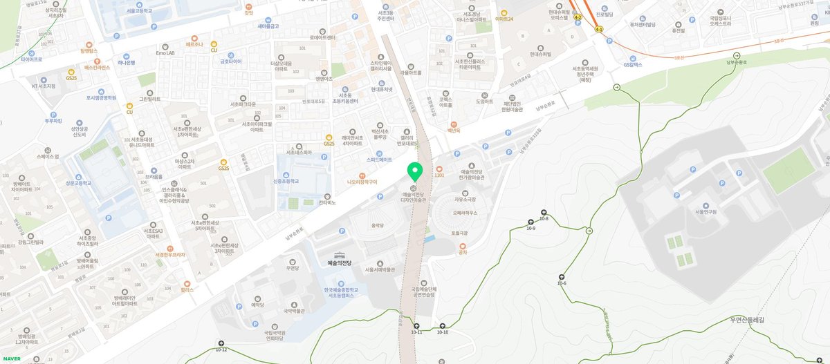 예술의전당 한가람미술관 지도