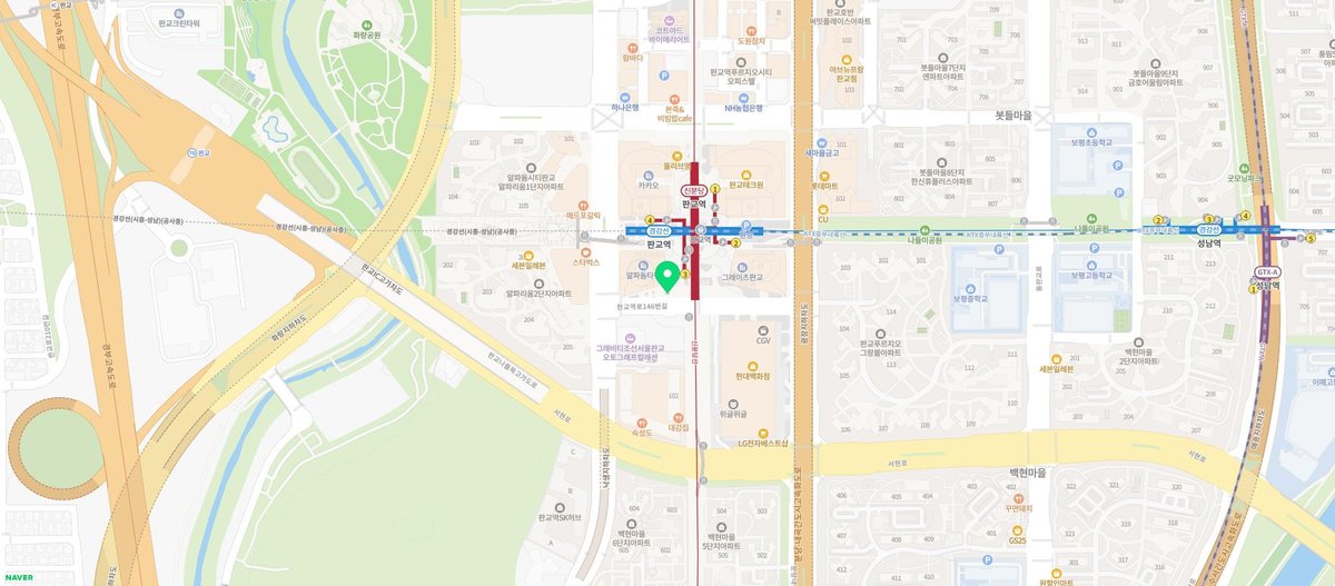 스타벅스 판교알파돔타워점 지도