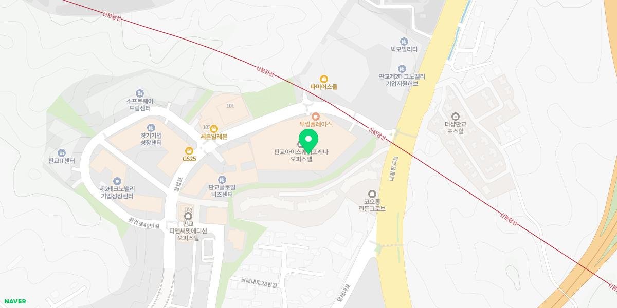 티니핑월드 인 판교 지도