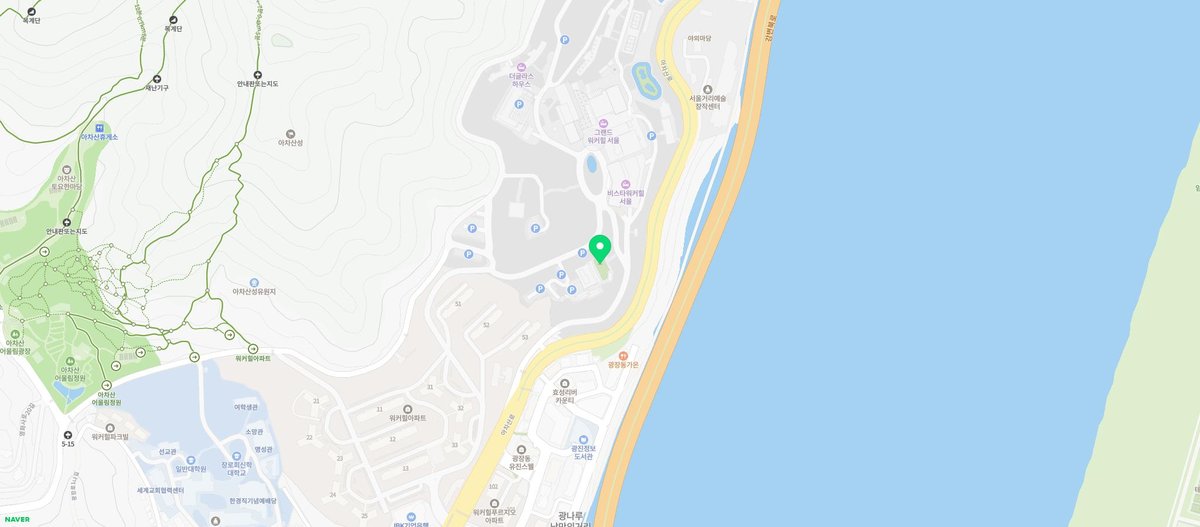 비스타 워커힐 서울 명월관 지도