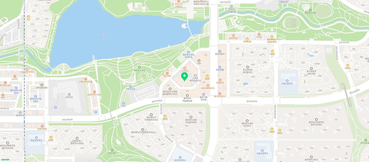 주렁주렁 동물원 동탄점 지도