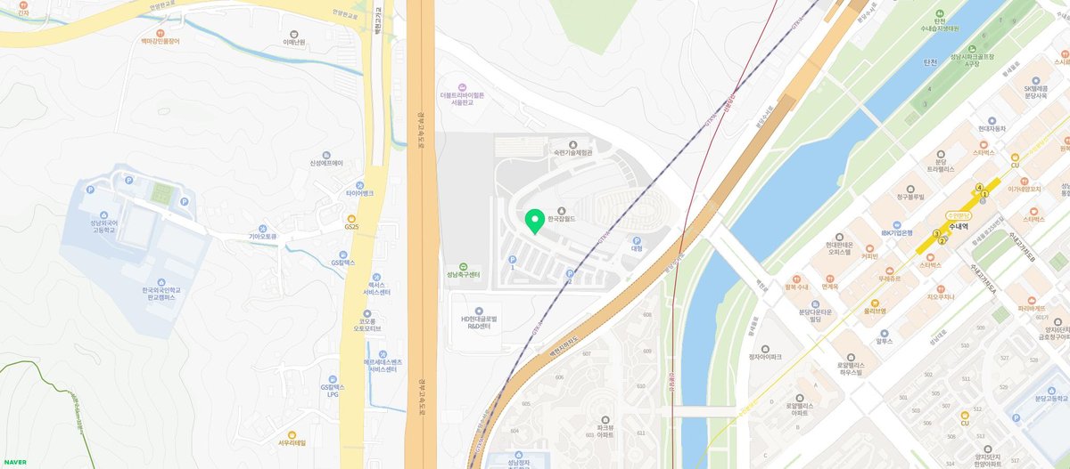 한국잡월드 Korea JobWorld 지도