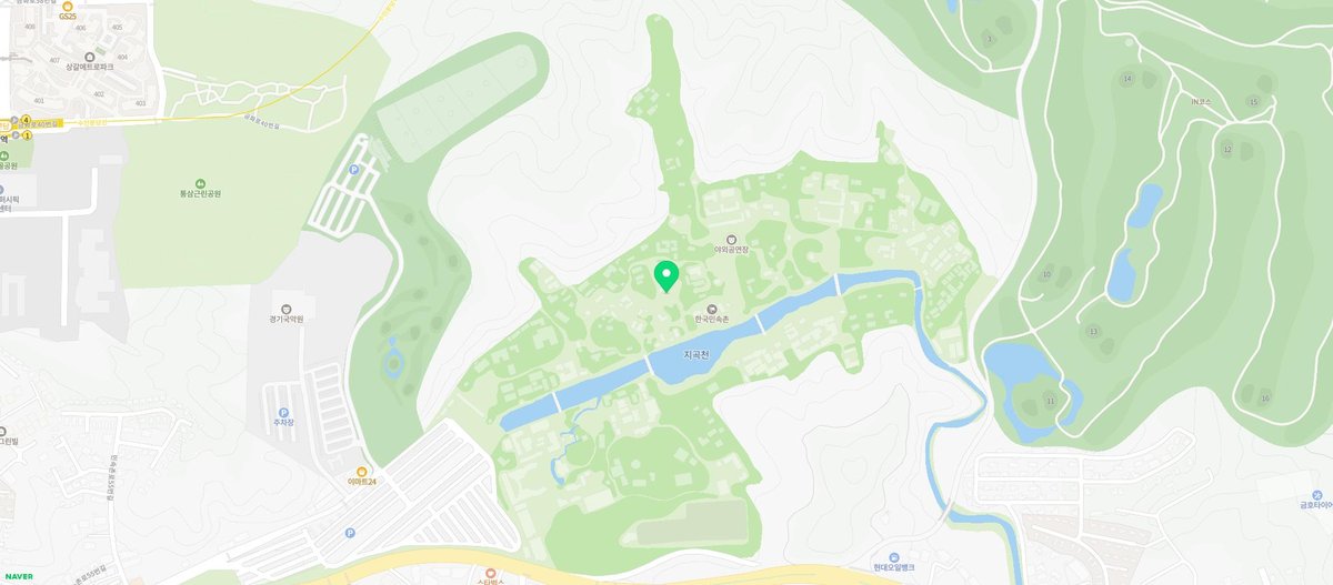 한국민속촌 지도