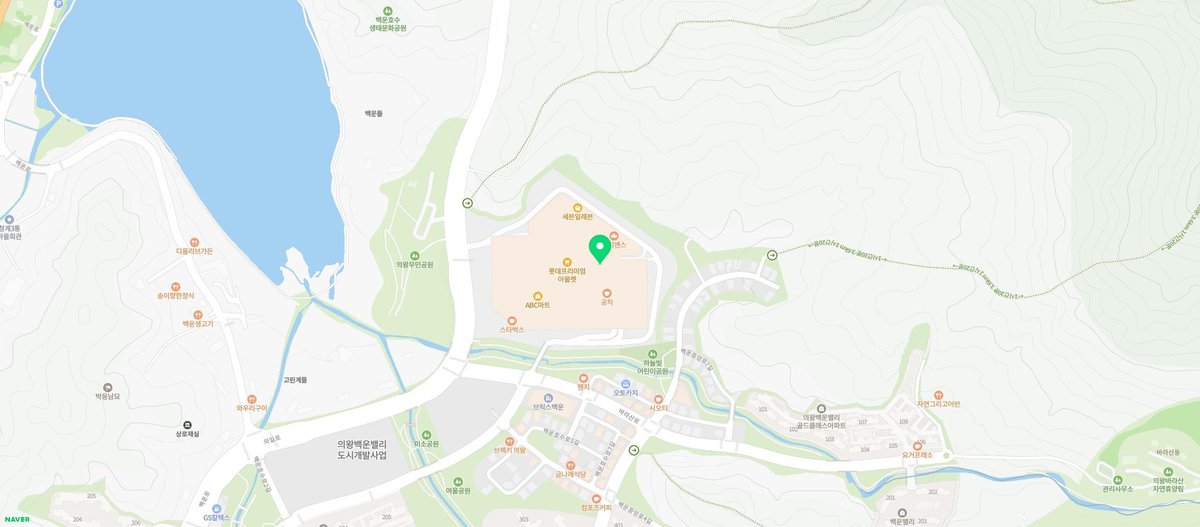파스퇴르 밀크바 롯데프리미엄아울렛 의왕점 지도