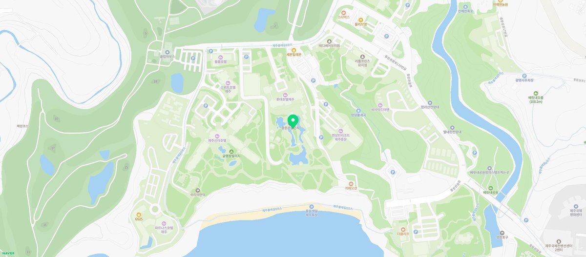 롯데호텔 제주 라세느 지도