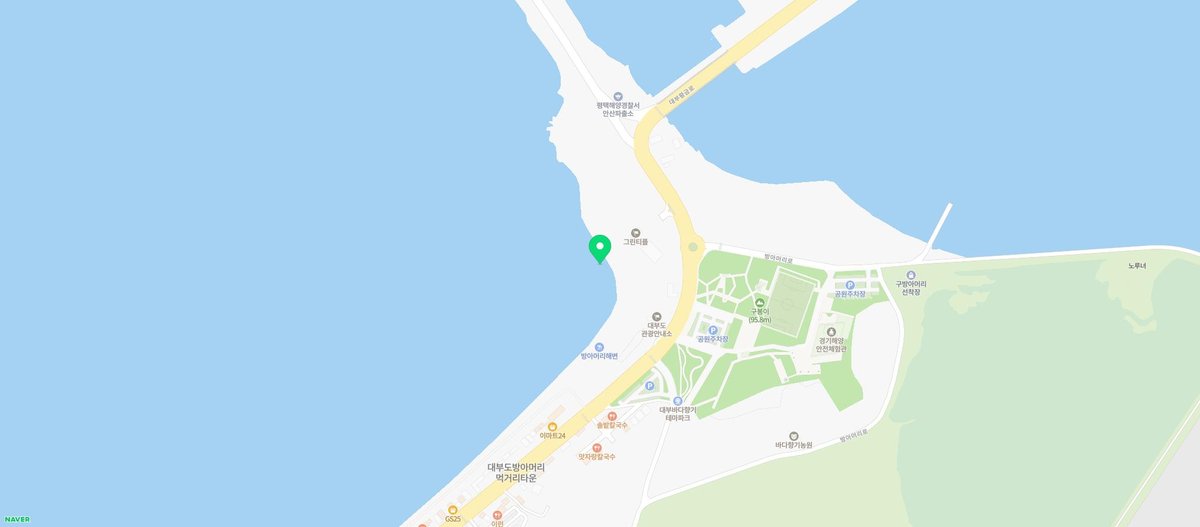 방아머리해변 지도