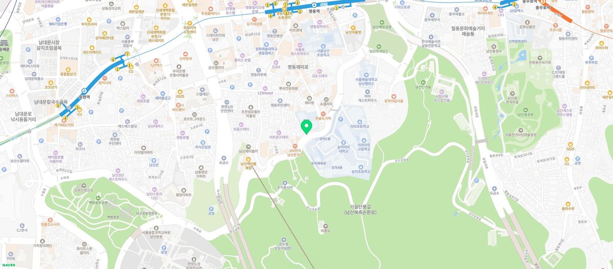 원조남산왕돈까스 지도