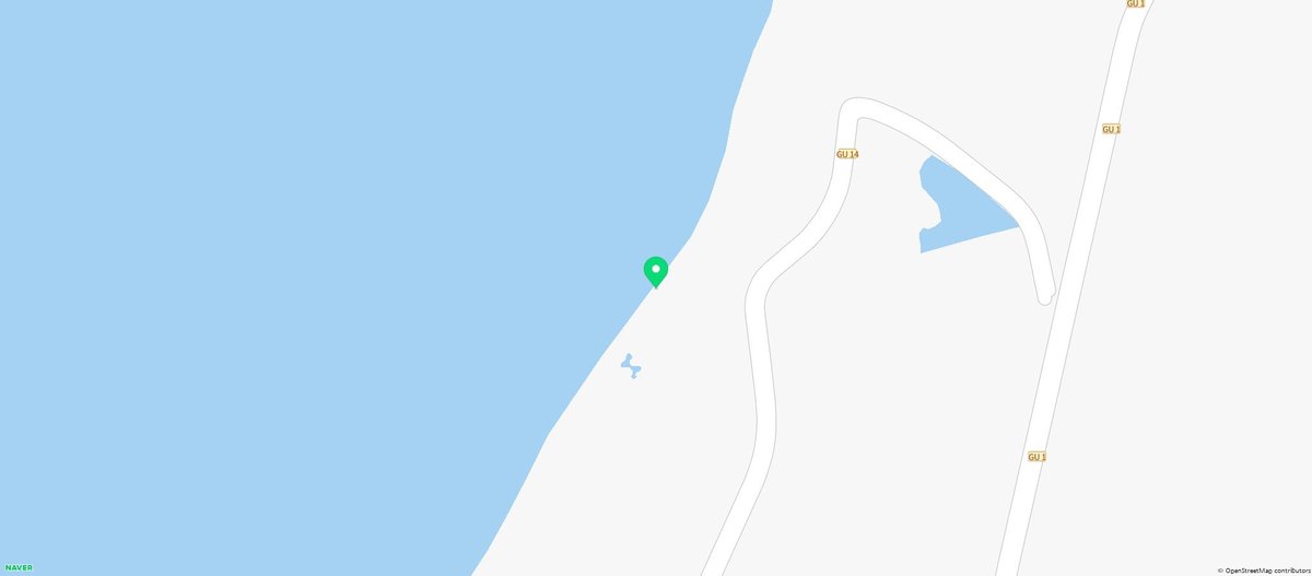 투몬 해변 지도