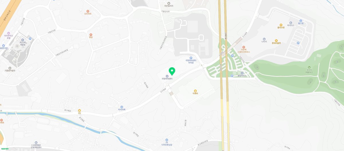 아쿠아가든카페 리빙파워센터기흥점 지도