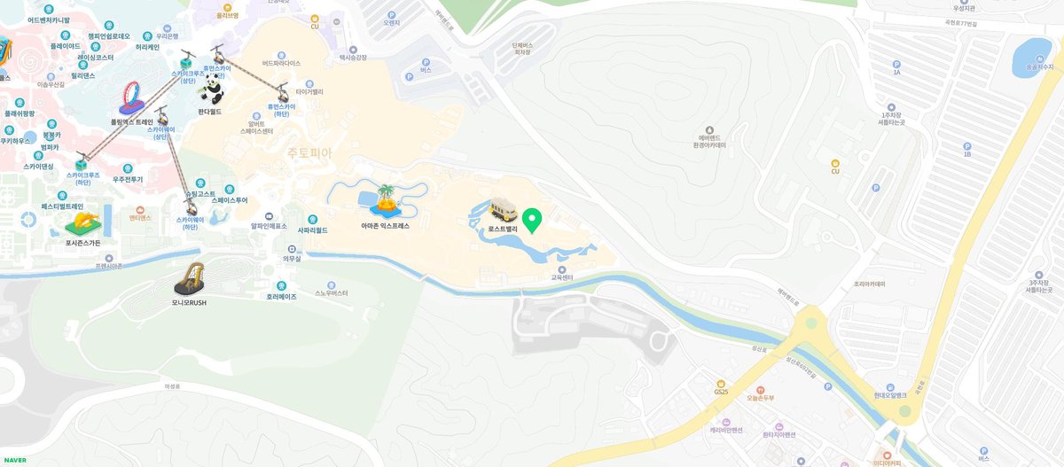 에버랜드 지도