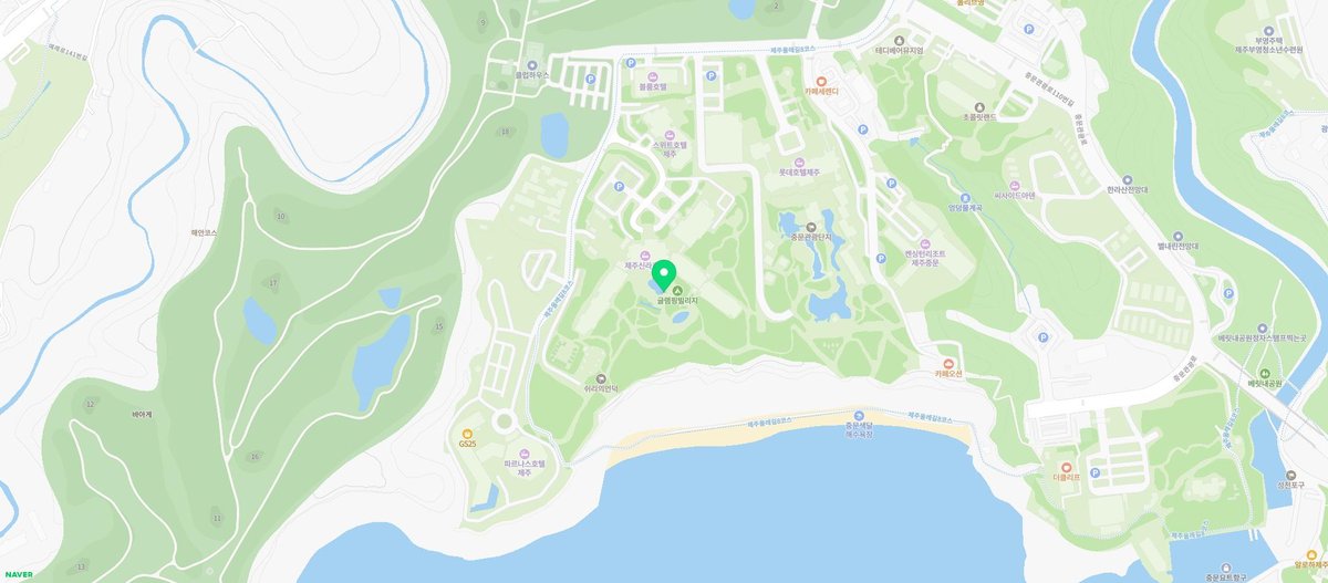제주신라호텔 수영장 지도