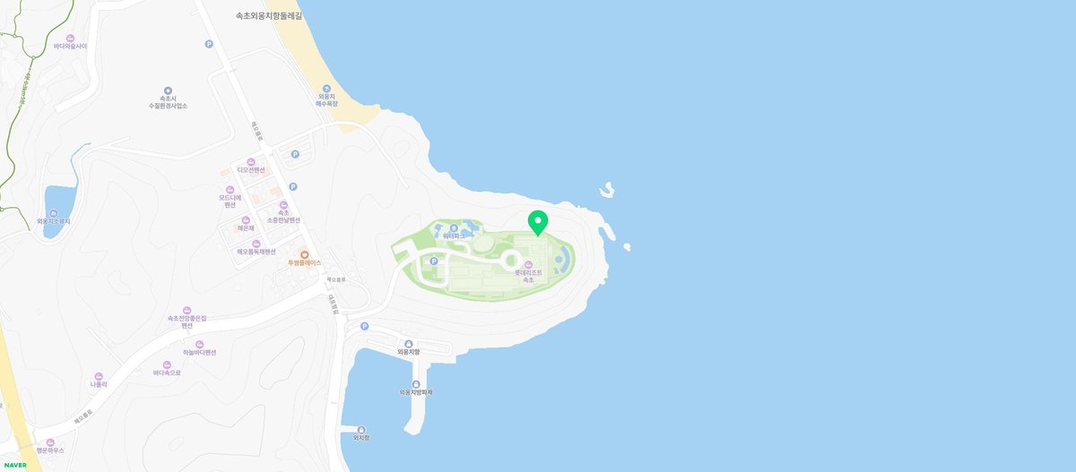 롯데리조트 속초 지도