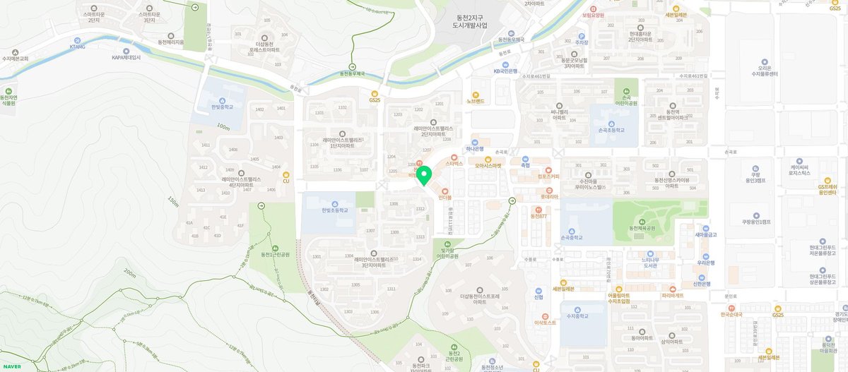 시리얼고메2.0 수지 지도